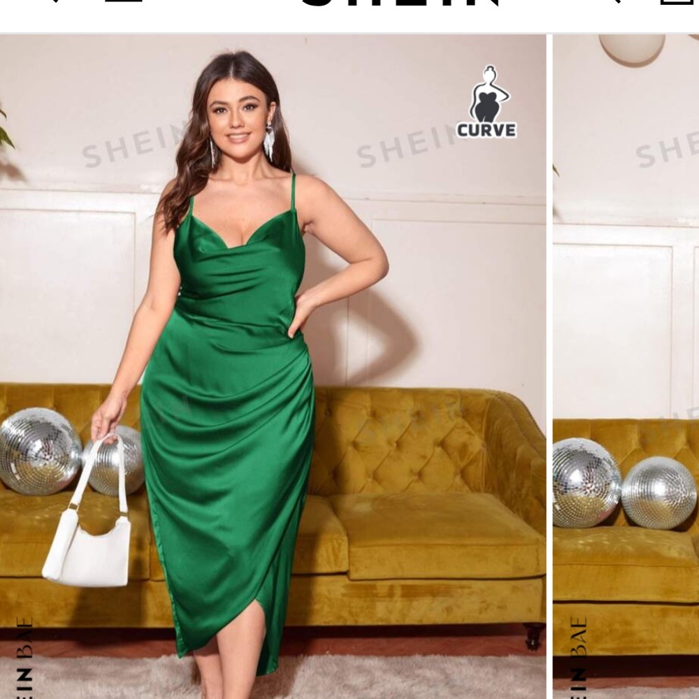 Satin cami dress